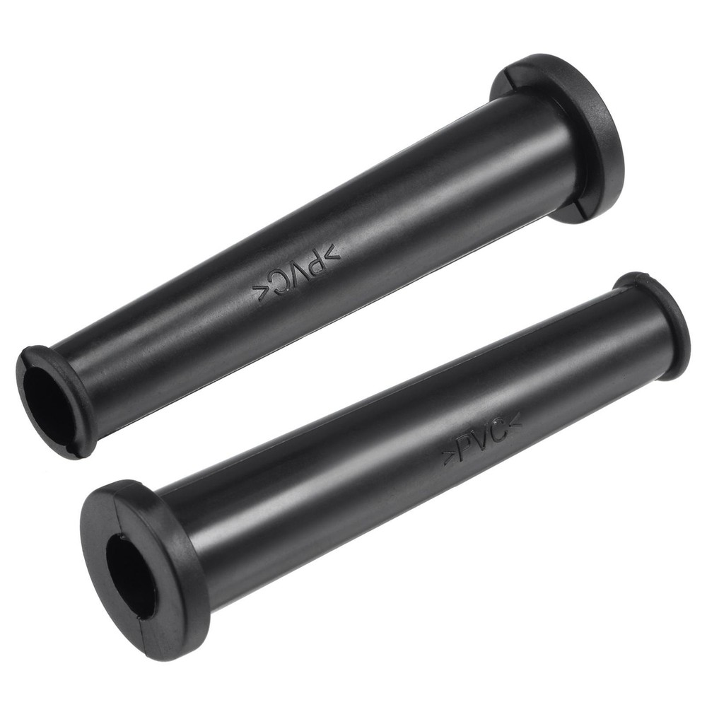Cord Boot Protector Cable Sleeve Rubber 75mm Length Black 2 Pcs