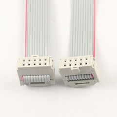 2Pcs 2.54mm Pitch 2x5Pin 10 Pin 10 Wire Extension IDC Flat Ribbon Cable L= 30CM