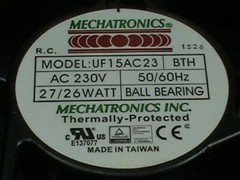 MECHATRONICS CABINET FAN UF15AC23/BTH 230 Volt Cooling Exhaust CNC NEW 2 Pc. Lot
