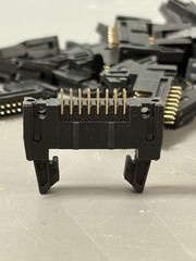 30x 16 Pin IDC Card Edge Connector PCB Mount Latch Black 16P Header