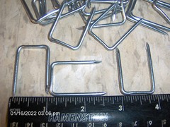 25 count 3/4″ x 1 3/8″ long Steel ELECTRIC SERVICE CABLE STAPLES 6-3 SEU King