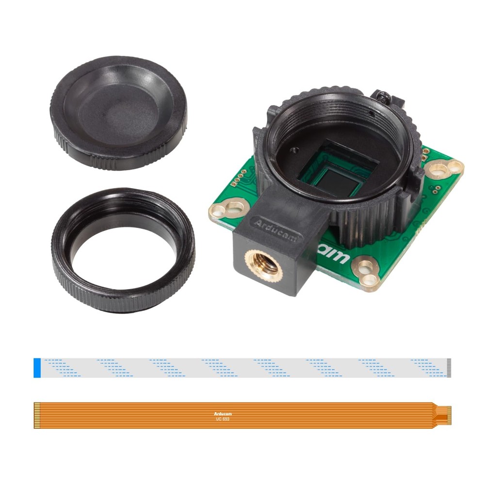 Arducam for Raspberry Pi HQ Camera Module,12.3MP camera+No lens, Black