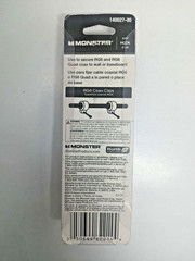 2 Pack White Coaxial Staples – Gardner Bender 50 pc & Monster 6 pc (56 total)