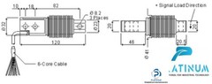 TEDEA-HUNTLEIGH 355 MAX 20 KG BENDING BEAM LOAD CELL