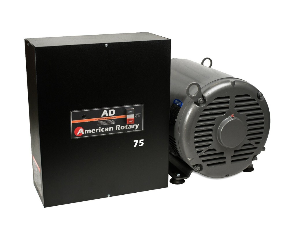 Heavy Duty Rotary Phase Converter AD75 75 HP Wall Unit Digital Controls CNC