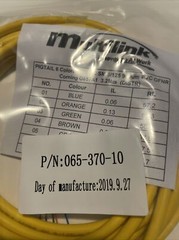 MULTILINK 065-370-10 FIBER OPTIC PIGTAIL CORDSET, NEW – 6 Strand SM SC Pigtails