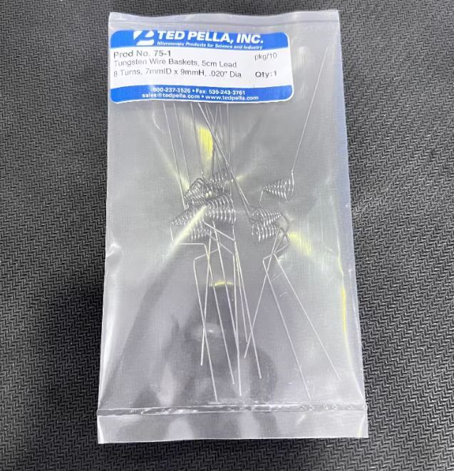 10Pcs/pack New 75-1 Single Strand Tungsten Wire Basket Tungsten Blue
