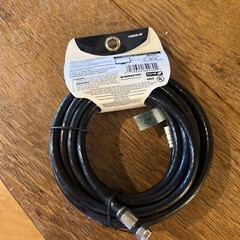 Monster 140030-00 RG6 Video Quad Coaxial Cable, 12′, Black