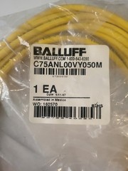Balluff C75ANL00VY050M Cordset 5M (16.4 ft) Micro-Change Cable New