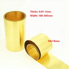 Thick 0.01-1mm，Width 100-305mm, Brass Metal Sheet Strip Yellow Copper Foil Plate