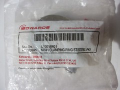 (1) EACH EDWARDS C105-16-401 , NW40 CLAMPING RING STAINLESS STEEL NEW SEALED