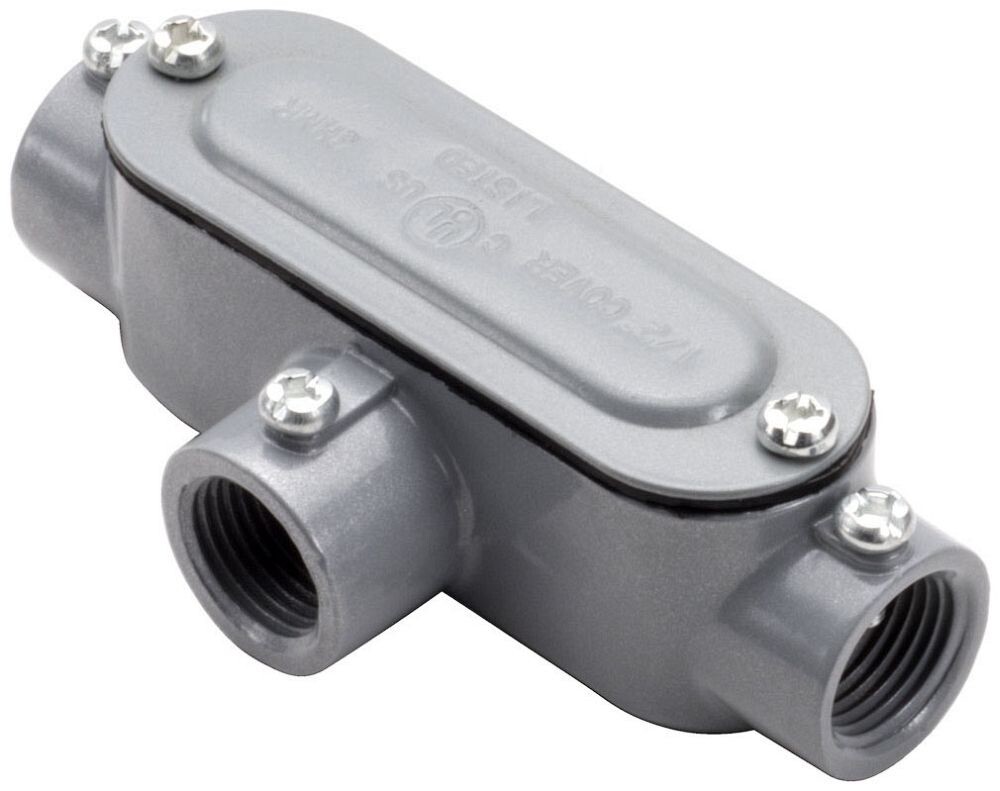 Southwire T2SSCG, 3/4″ Hub, Aluminum, T-Type, EMT/Rigid Conduit Body, 1 pc