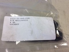 5310-00-449-2381 Locknut Bag of 4 5310004492381 MS21245L10
