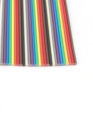 10ft 40 Way 40Pins Rainbow Color Flat Ribbon Cable 1.37mm Pitch