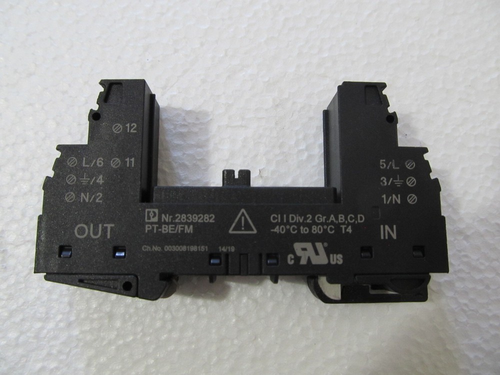 Phoenix Contact PT-BE/FM Surge Protection Base 2839282 for Protective Plug