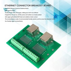 RJ45 Ethernet Connector Breakout Board Dual Network Port Input Screw Terminal❀