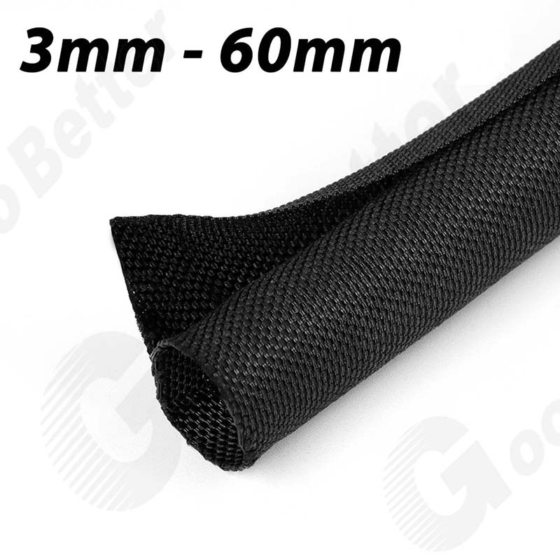 Expandable Sleeving Braided Cable Tidy Wire Harness Flexible Polyester 3mm-60mm
