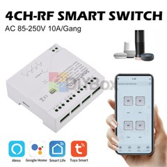 4 Channel 433MHz Wifi Smart Switch Module For Tuya APPAC85V-250V/Micro USB 5V