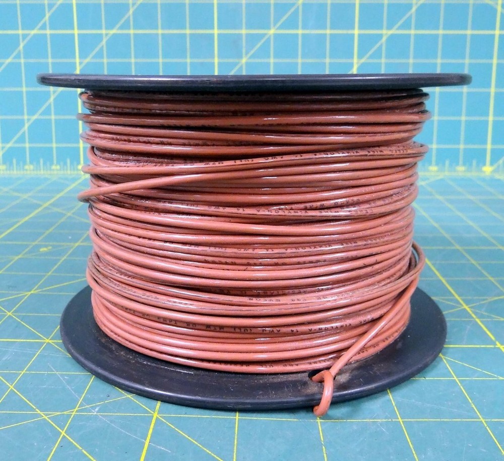 MTW 14 Gauge White Stranded Copper Wire – Partial Reel – Approx. 400′