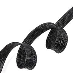 3-25mm Wide TIGHT Braided PET Expandable Sleeving Wrap Wire Cable Sheath Tubing