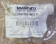 Lot of 5 CLS45FRB-BB2-B Marinco 400A Cam Connector 2-Hole Busbar White NEW