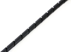33FT PE 3/8 Inches (10 Mm) Black Polyethylene Spiral Cable Wire Wrap Hydraulic H