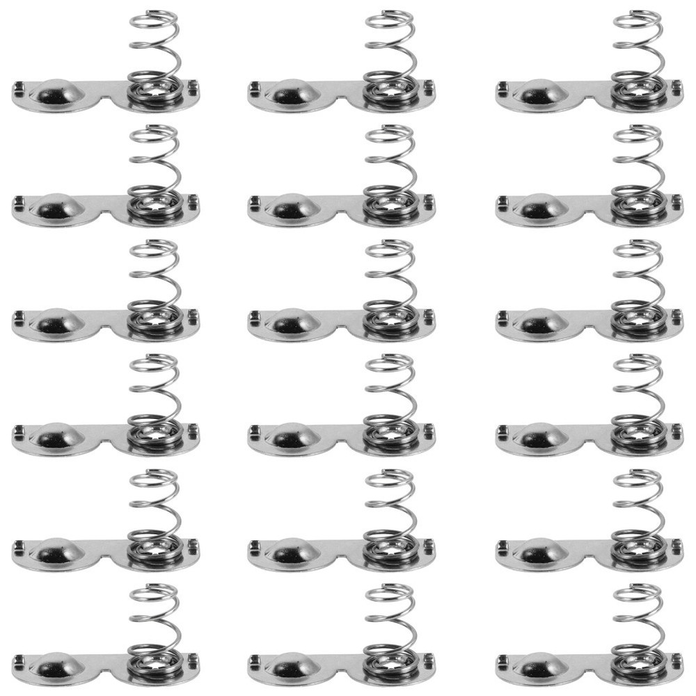 30 Pcs Aaa Battery Connectors Plate Replacements Spring Compartment Contact