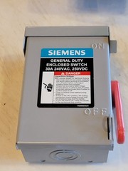 SIEMENS GNF321A 30A 240V Non Fused Disconnect. FreeShipL48
