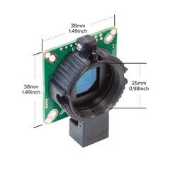 Arducam for Raspberry Pi HQ Camera Module,12.3MP camera+No lens, Black