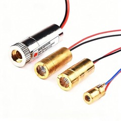 3V 5V Laser Module Red Cross hair Line Poin Dot Diode Focusable Lens 6/9/12mm