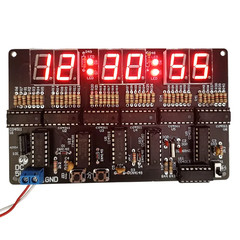 Digital Circuit Clock DIY Electronic Kit Electronic Clock Teaching Kit W/ Case