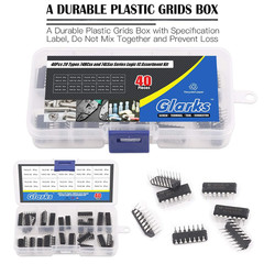 40Pcs 74Lsxxx and 74Hcxxx Series Low-Power Logic IC Assortment Kit