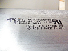 Aerovox AMP00125F35 Capacitor 3 Phase 480VAC 12.5 KVAR