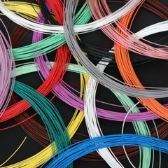 25 ~ 30AWG Insulated Copper Wire Silver Plated Single Core 0.05mm² Wire