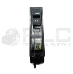 LOT OF 3 SQUARE D QO115 CIRCUIT BREAKER 1 POLE 15A 120-240V