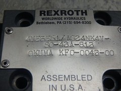 Rexroth-Okuma-Hydraulic-Valve_4WE6E51-AG24NK4V-S0-43A-813_KF0-0043-00