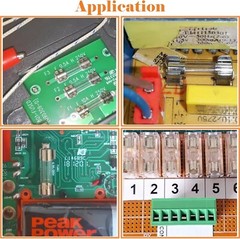 12 Values 120 pcs Slow Blow Glass Fuses Assortment Kit 5x20mm 250V T0.5A 1A 1.25