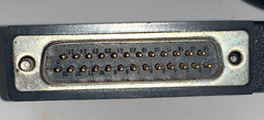 GE FANUC BACKPLANE CABLE IC693CBL300A SER. 90-30 25 PIN MALE 3′ LENGTH SHIELDED
