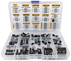 IC Chip Assortment 150pcs Opamp Oscillator PWM NE555 LM358 LM393 Sockets