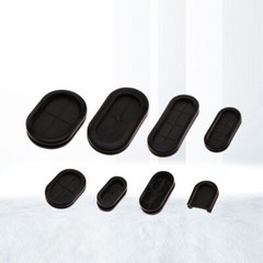 Synthetic Rubber Oval Shape Closed Grommets Double-Sided Cable Bung Various size