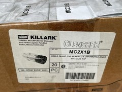 New MC2X1B Killark Clencher Barrier Cable Gland, 1/2” NPT