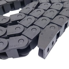 2M 2000mm Black Long Nylon Cable Drag Chain Wire Carrier 10 x 10mm