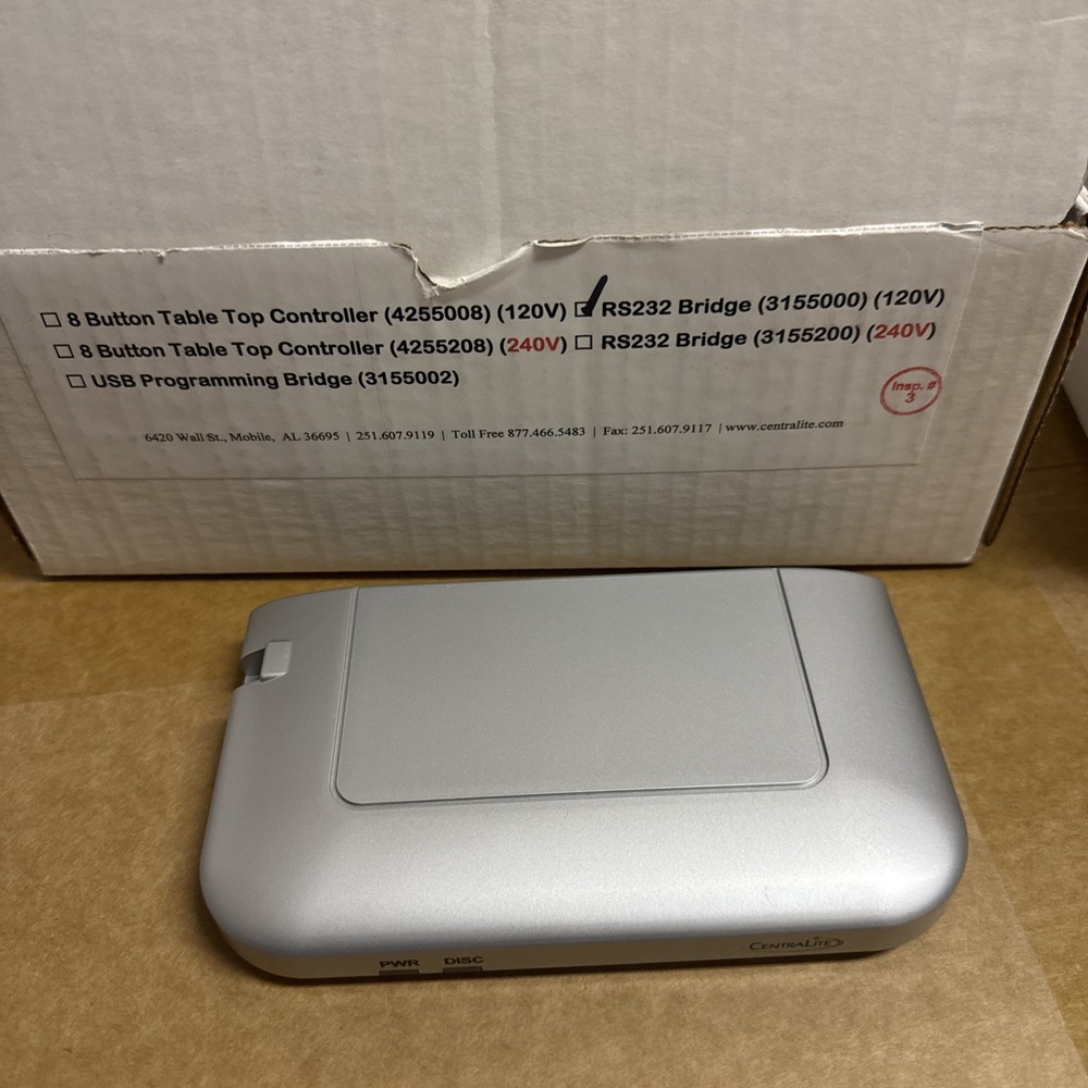 CentraLite Jetstream RS232 Bridge 120v