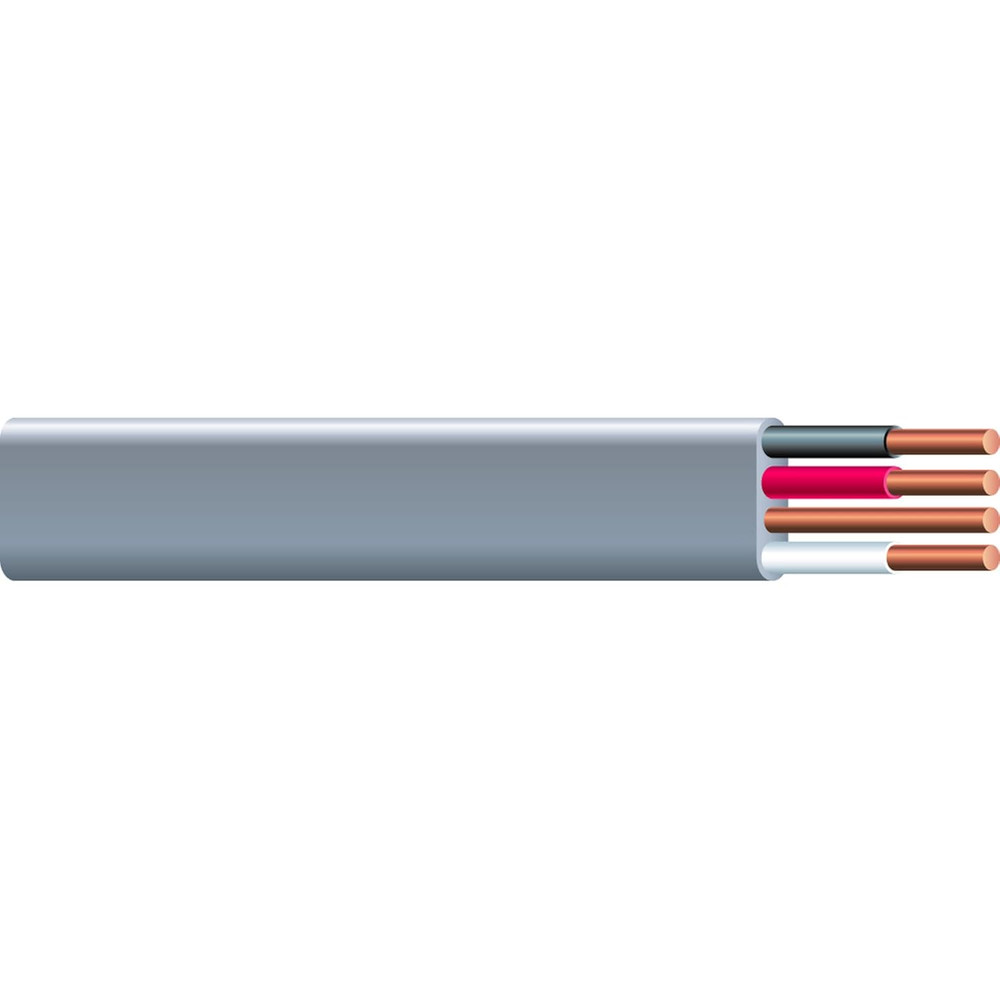 Woods 10/3 Romex Simpull UF-B Building Wire, 100ft, Gray PVC