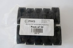LOT OF 17 NWS CB-12 Block for 1/2″ Coaxial Cable Double Run (170 Total Pcs)