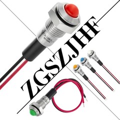 UL Listed Mini Indicator Light 8mm 0.31 Waterproof Domed Sphere High Head Metal