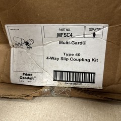 Prime Conduit MFSC4 Multi-Gard Type 40, 4-Way Slip Coupling Kit (NEW)