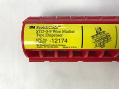 3M STD-0-9 ScotchCode Wire Marker Tape Dispenser with Tape