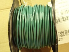 12 -SOLID 500 FT. N.E.C. STD. THHN or THWN 600 VOLT GRN BUILDING WIRE 1/2 SPOOL