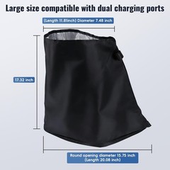 Strong Magnetic EV Charger Cover – All-Weather Outdoor EV Chargin Color: Black